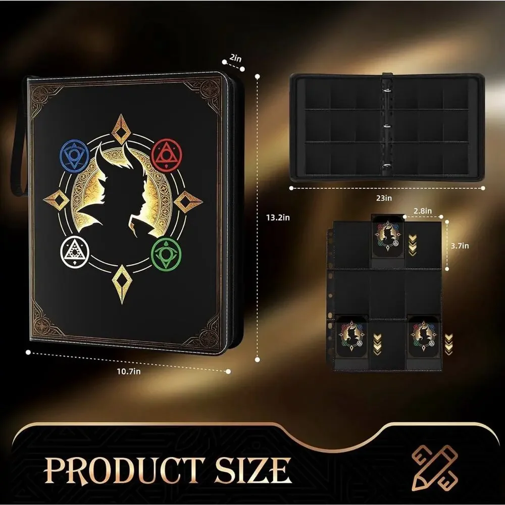 900 Pocket Trading Card Binder, TCG Collection Binder with 50 Removable Pages